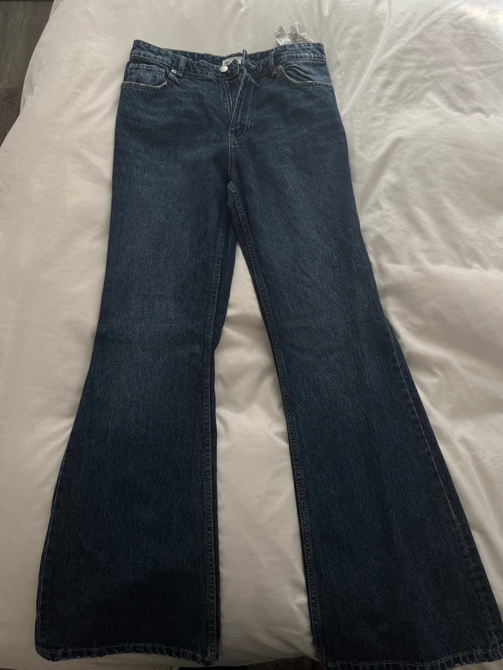Zara Dark Blue Flare Jeans